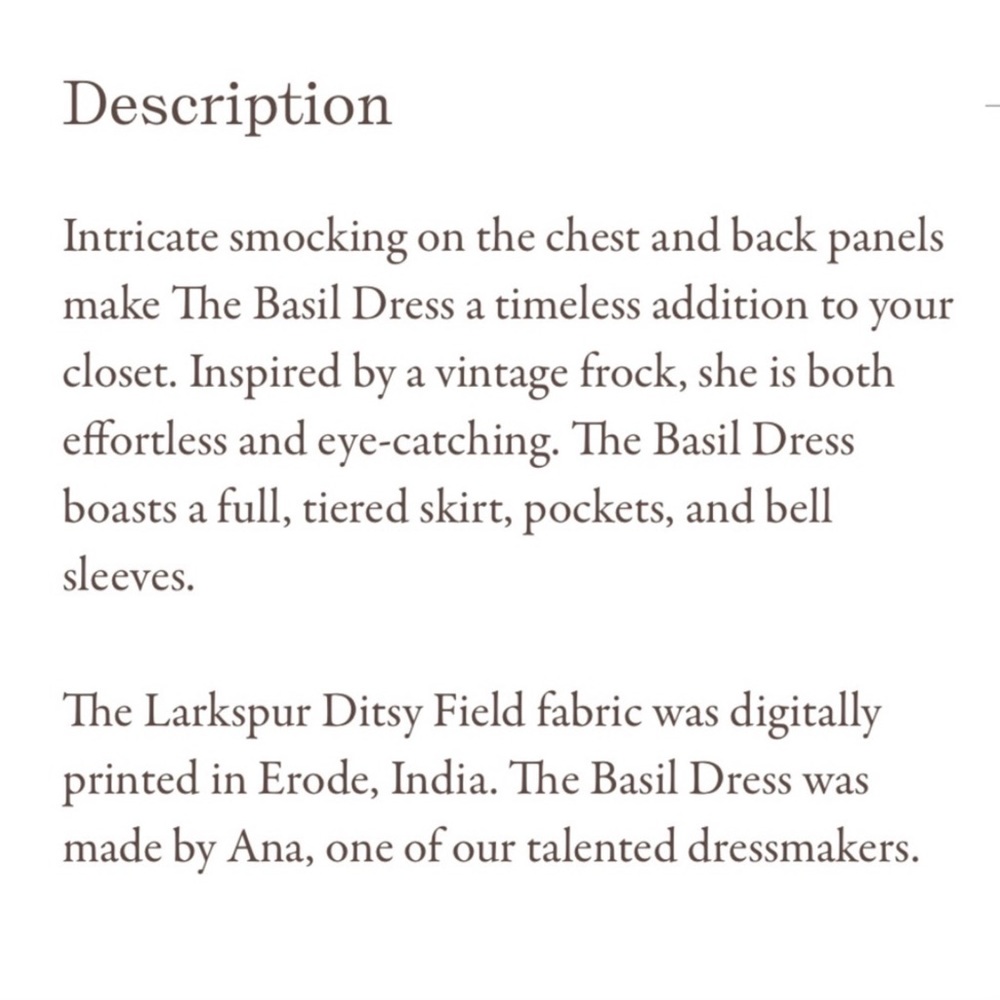 Christy Dawn Silk/Cotton Basil Dress - Picture 8 of 9